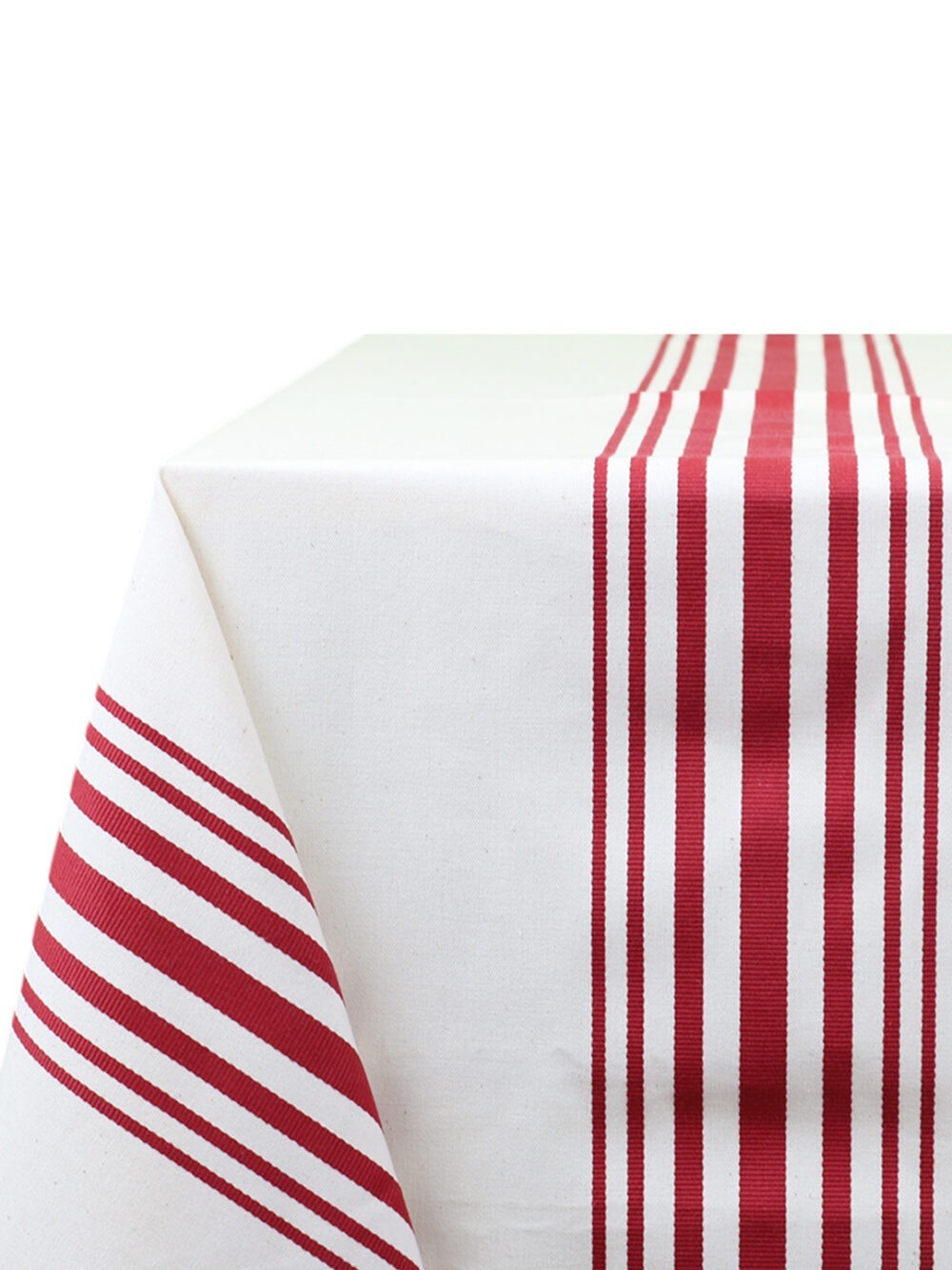 Toalha de mesa riscas bordô
