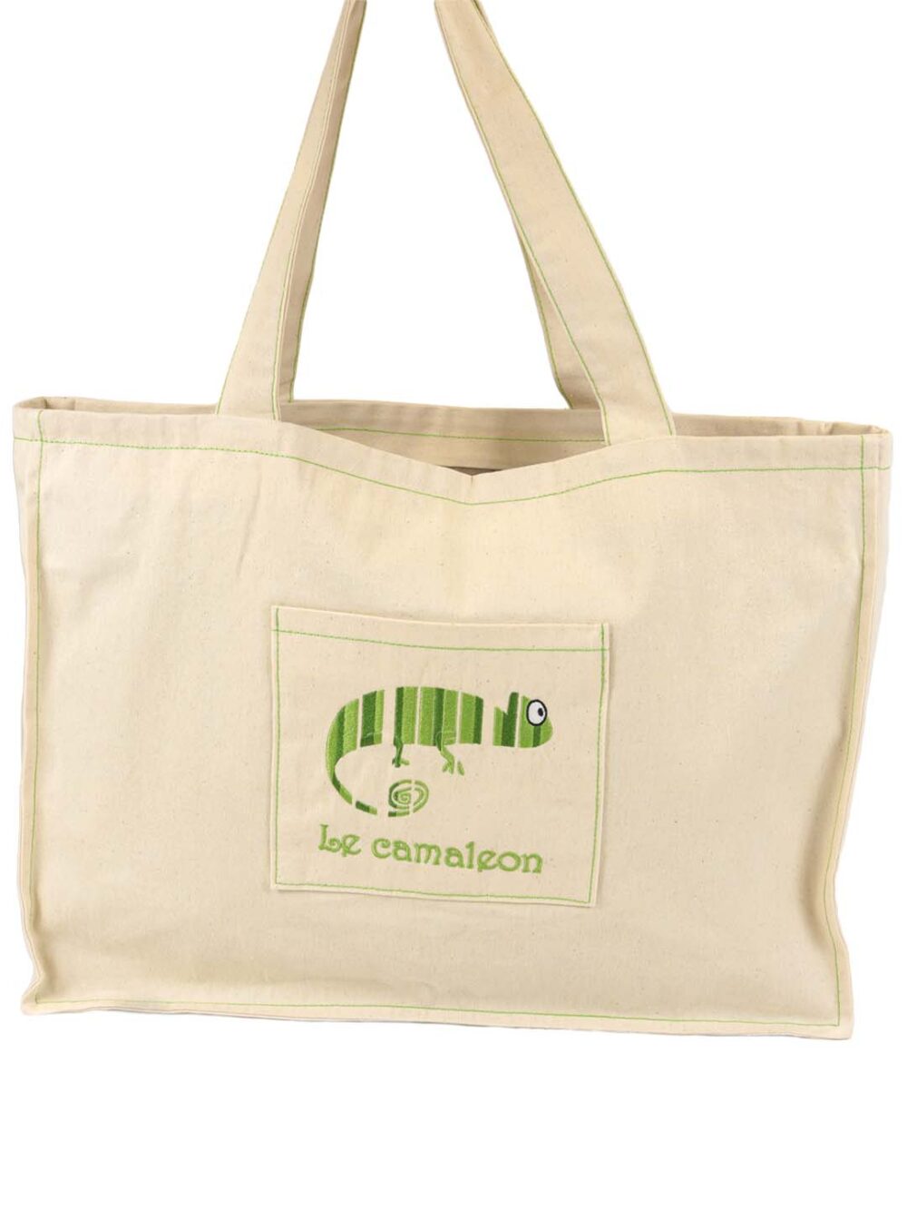 Saco ecológico de algodão reciclado da marca LeCamaleon