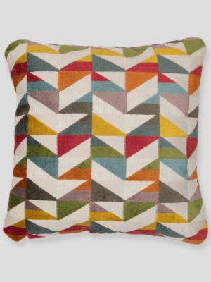 Colourful art deco decorative cushion cover