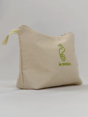 Necessaire Pequeno em Algodão Orgânico Cru